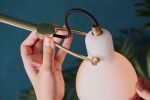 Laito Opal Wall Sconce L | Sconces by SEED Design USA. Item made of steel with glass