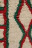 Vintage Moroccan Azilal Runner Rug with Red and Green | Area Rug in Rugs by Rug and Kilim