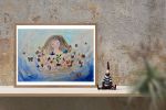 Cosechando sueños | Oil And Acrylic Painting in Paintings by Elena Parau. Item composed of paper compatible with boho and contemporary style