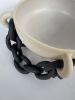 Black Chain Fruit Bowl | Decorative Bowl in Decorative Objects by isiko. Item composed of ceramic in minimalism or contemporary style