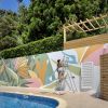 Tropical Bird of Paradise Mural | Murals by pepallama