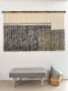 Dyed Yarn Wall Hanging - ZORKE VII | Tapestry in Wall Hangings by Olivia Fiber Art. Item composed of wood and wool in minimalism or contemporary style
