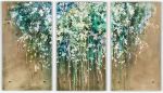 New Beginnings Triptych | Paintings by Cara Enteles Studio | Perry Lane Hotel, a Luxury Collection Hotel, Savannah in Savannah