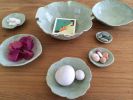 Lotus Ceramic Cup and Ficus Plate, Rose Nested Bowls | Cups by Julie Tzanni Ceramics
