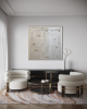 Totem T6060 A | Mixed Media in Paintings by Michael Denny Art, LLC. Item composed of bamboo & cotton compatible with minimalism and contemporary style
