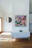 Leap 15 (36x36x1.5") | Oil And Acrylic Painting in Paintings by Valerie Capewell. Item made of canvas with synthetic works with contemporary style