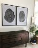 Fingerprint and Tree Rings Print | Prints by Erik Linton. Item made of paper