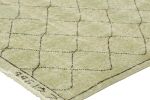Vintage Zeki Müren Runner in Sage Green with Geometric | Area Rug in Rugs by Rug and Kilim