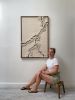 Woven wall art frame (Gorge 012) | Tapestry in Wall Hangings by Elle Collins. Item made of oak wood with cotton works with minimalism & mid century modern style