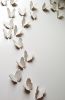 Extra Large Artwork 3D painting 120 Porcelain Butterflies | Wall Sculpture in Wall Hangings by Elizabeth Prince Ceramics. Item made of stoneware works with minimalism & contemporary style