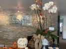 Fall Orchid Arrangement | Floral Arrangements by Fleurina Designs | CSR Real Estate Services in San Jose. Item composed of metal and synthetic