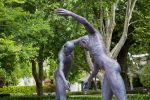 The Walkingn Man | Public Sculptures by Anton Smit | Grande Provence Heritage Wine Estate in Franschhoek. Item composed of stone