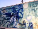 Recreation Cafe Mural | Street Murals by Hans Haveron | Re/creation Cafe in Los Angeles. Item composed of synthetic