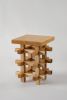 JUNCO Stool By Daniel Couttolenc | Chairs by Daniel Couttolenc. Item composed of oak wood in boho or contemporary style