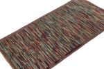 Vintage Turkish Burdur Rug with Polychromatic Striae pattern | Area Rug in Rugs by Rug and Kilim