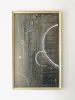 Gold Framed Ivory Chalk Board Wall Art | Oil And Acrylic Painting in Paintings by NAMYOONSOOART. Item made of wood with synthetic works with minimalism style