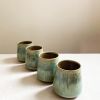 10 oz Cup-Lichen | Drinkware by Keyes Pottery. Item composed of stoneware