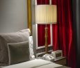 Chantal M205 | Table Lamp in Lamps by Estro Srl | Brown's Central Hotel in Lisboa. Item composed of fabric & brass