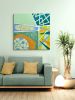 Surfaces meeting 1 | Oil And Acrylic Painting in Paintings by Cristina Dalla Valentina. Item made of canvas works with contemporary style
