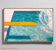 "Abstract Splash" I Modern Landscape Framed Giclée | Prints in Paintings by ART + ALCHEMY By Nicolette Atelier. Item composed of wood and canvas in minimalism or country & farmhouse style