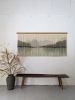 Mistiness | Tapestry in Wall Hangings by Kat | Home Studio. Item composed of fabric and fiber in minimalism or coastal style