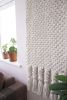 CHUNKY Macrame Wall Hanging, Large Macrame Wall Hanging | Wall Hangings by Vila Vera. Item made of cotton with fiber