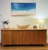First Surf | Oil And Acrylic Painting in Paintings by Elizabeth Langreiter Art. Item made of canvas with synthetic