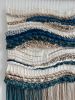 Modern Wall Hanging ''Ocean meets Sand'' | Wall Hangings by Tissage Sauvage. Item composed of wood and cotton in boho or country & farmhouse style