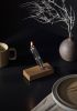 Migration / a modern oil candle (set of two candles) | Lighting by Perhacs Studio. Item made of wood with steel works with minimalism & contemporary style