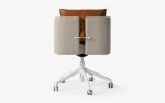 Papillonne Swivel Office Chair | Chairs by LAGU. Item made of fabric & brass compatible with minimalism and modern style