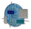 "Ice" Glass and Metal Wall Art Sculpture | Wall Sculpture in Wall Hangings by Karo Studios. Item composed of metal and glass