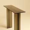 Bronzed Glass Console Table - NAZ by Lebanto | Tables by Lebanto. Item composed of glass compatible with minimalism and contemporary style