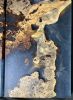 Buckeye Burl and Dark Blue Epoxy Triptych | Wall Sculpture in Wall Hangings by Adrian Vogel. Item made of wood