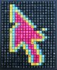 Glitch (filled in color options) | Mixed Media by Erik Jensen Art. Item composed of synthetic in contemporary or modern style