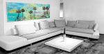 Malibu | Oil And Acrylic Painting in Paintings by Irena Orlov. Item composed of canvas & synthetic