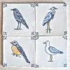 Dutch inspired tile _ Birds (decorative tile) | Tiles by Alzuleycha. Item composed of ceramic in scandinavian style