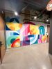 WellBiz Brands Abstract Mural | Murals by Vicarel Studios | Adam Vicarel | WellBiz Brands in Denver. Item in contemporary or modern style