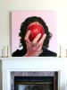 "Homage to Magritte", Original Oil Painting | Oil And Acrylic Painting in Paintings by Lucy Corwin. Item composed of canvas and synthetic