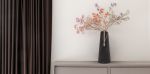 "Elara" Flower vase in Black Marquina and Pink marble | Vases & Vessels by Carcino Design. Item made of marble works with minimalism & contemporary style