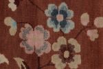 Rug & Kilim’s Chinese Art Deco Rug in Rust, Vibrant Florals | Area Rug in Rugs by Rug and Kilim