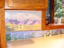 Rocky Mountain Front Kitchen Backsplash | Sculptures by Rachel Kaiser Art. Item composed of cement