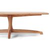Ash Plume Coffee Table, Pedestal Living Room Table | Tables by Arid. Item made of oak wood works with minimalism & contemporary style