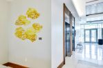 Light Forms - wall sculpture | Wall Hangings by Jane Guthridge | Texas State University, Health Professions in San Marcos. Item composed of synthetic