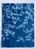 Blue Olive: 30 x 16 in. original cyanotype | Prints in Paintings by Christine So. Item composed of paper in boho or japandi style