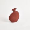 Flat Vase | Vases & Vessels by Project 213A. Item composed of stoneware compatible with contemporary style