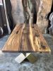 Walnut Dining Table - Custom Live Edge Table | Conference Table in Tables by Tinella Collection. Item composed of walnut in minimalism or art deco style