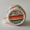 LGBT Pride Coffee Mug With Rainbow Design | Drinkware by HulyaKayalarCeramics. Item made of ceramic works with boho & minimalism style