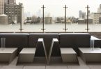Cafè skyb- NYC | Interior Design by Federico Delrosso Architects. Item made of synthetic