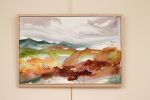 Autumnal No. 32 : Original Watercolor Painting on Canvas | Paintings by Elizabeth Becker. Item made of canvas works with minimalism & contemporary style