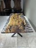 Resin Table Top - Resin Dining Table - Wood Dining Table | Tables by Tinella Collection. Item composed of wood compatible with contemporary and country & farmhouse style